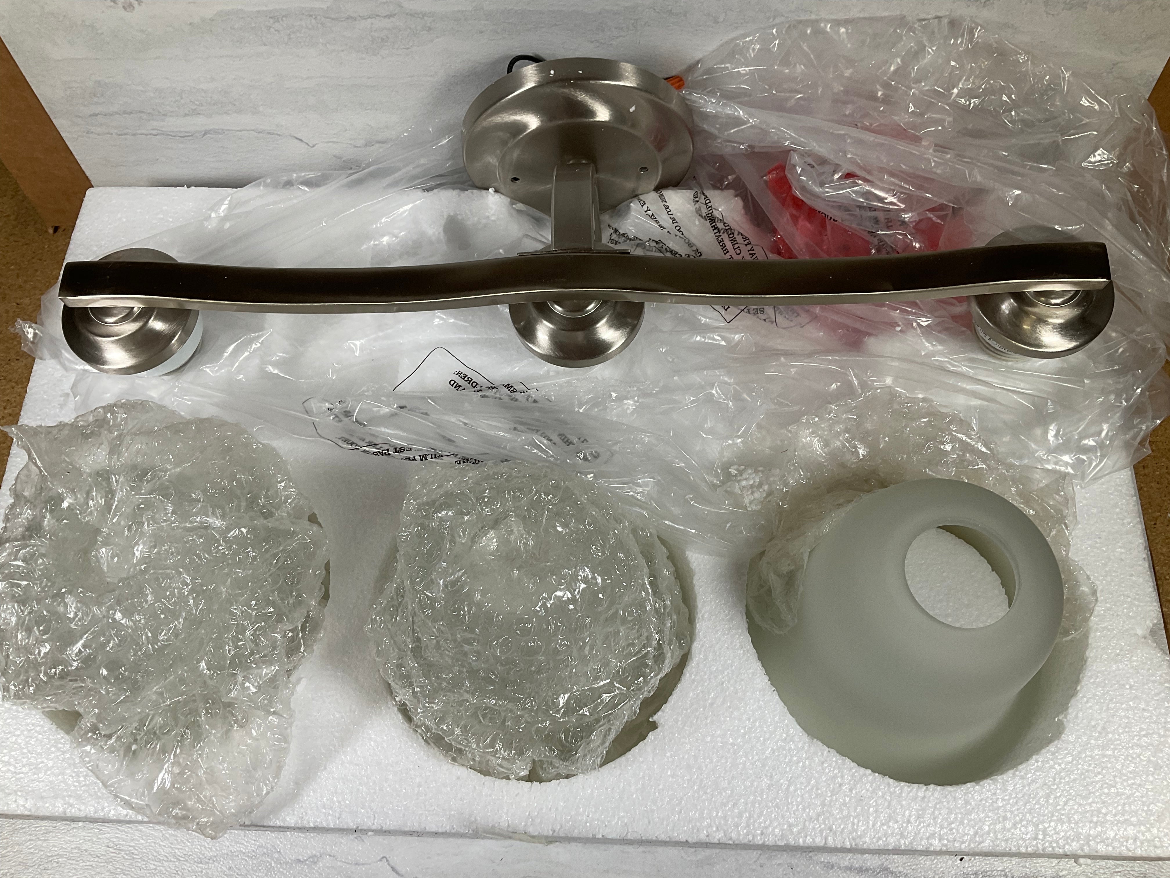 Sea Gull Lighting 3-Light Bath Brushed Nickel Finish (6903544742071)